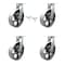 Service Caster 12'' Heavy Duty Semi Steel Cast Iron Swivel Caster Set with 2 Swivel Locks, 4PK CRAN-SCC-KP92S1230-SSR-BSL-2-S-2 - alternate 1